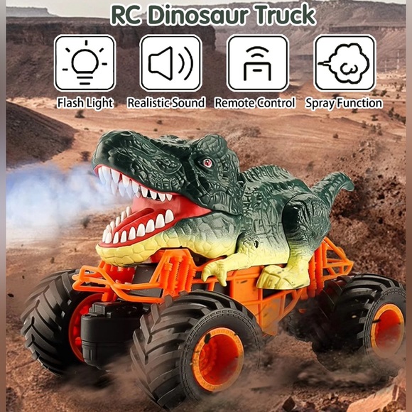 Bennol Remote Control Dinosaur Car, 2.4Ghz RC Truck for Kids NIP - Picture 4 of 11